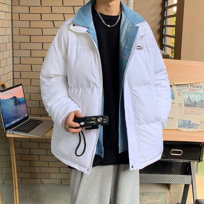 Férfi téli kabát felirattal