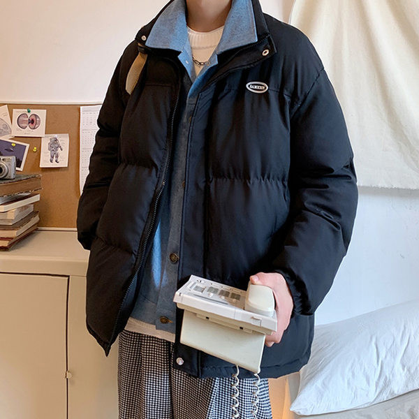 Férfi téli kabát felirattal