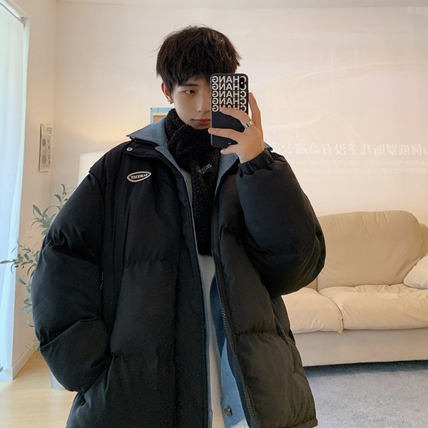 Férfi téli kabát felirattal