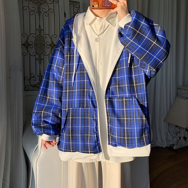 Mindennapi férfi kabát zsebbel - három színben