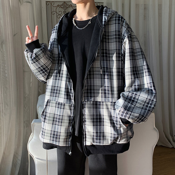 Mindennapi férfi kabát zsebbel - három színben