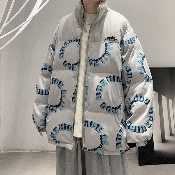 Dnevna muška zimska jakna sa visokim ovratnikom