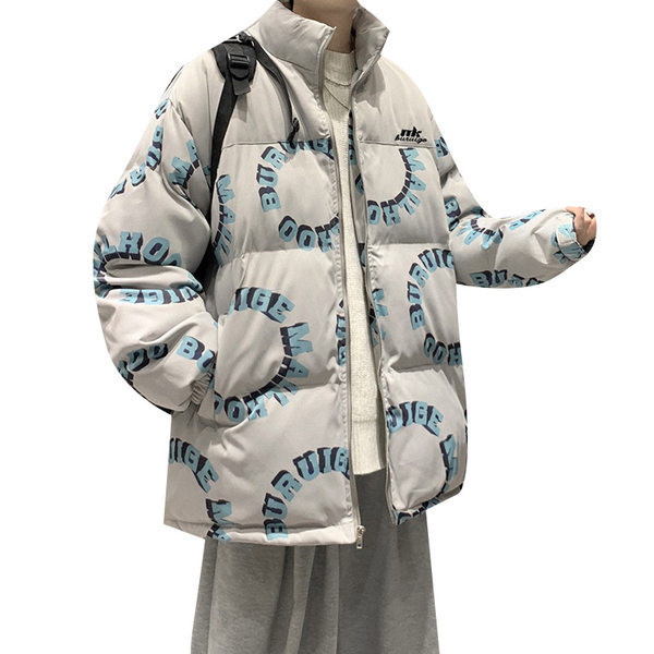 Dnevna muška zimska jakna sa visokim ovratnikom