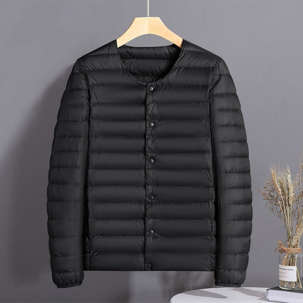 Ανδρικό μπουφάν απλό μοντέλο με κουμπιά