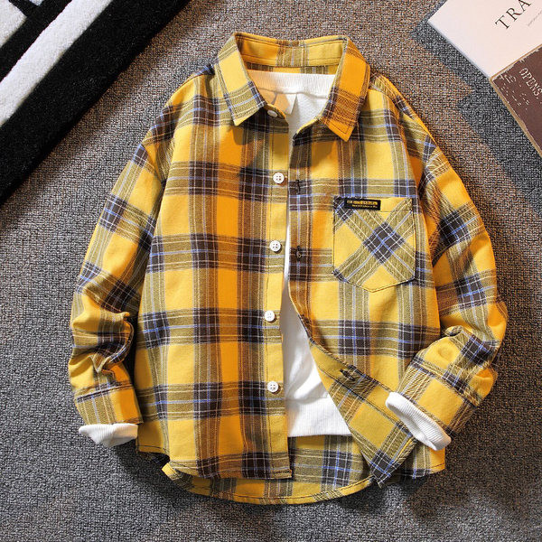 Gyermek tavaszi kabát típusú ing klasszikus gallérral