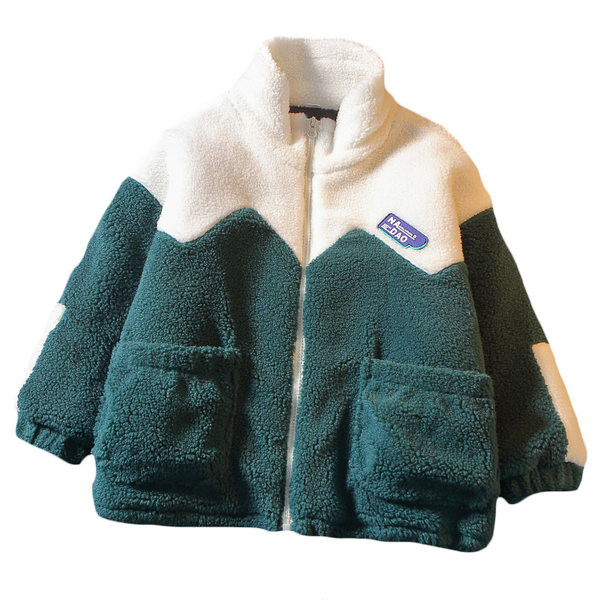 Polar kabát fiúknak cipzárral és zsebekkel