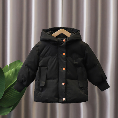 Téli gyerekkabát kapucnival fiúknak - három színben