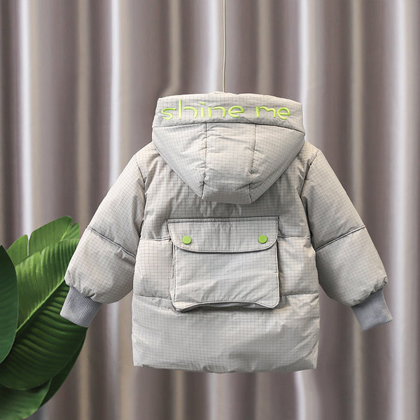 Téli gyerekkabát kapucnival fiúknak - három színben