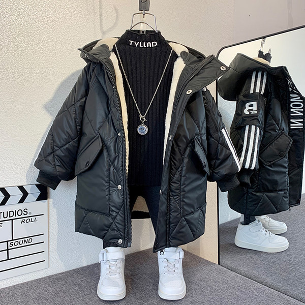 Παιδικό χειμωνιάτικο μπουφάν με ζεστή φόδρα και κουκούλα