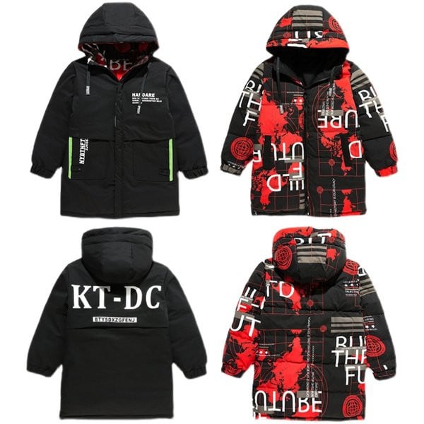 Színes gyerekkabát kapucnival