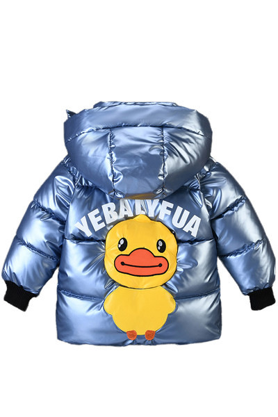 Gyermek téli kabát rátéttel, három színben