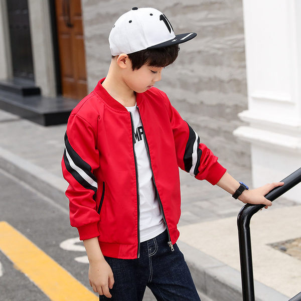 Dječja proljetna jakna s patentnim zatvaračem - za dječake