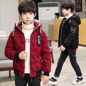 Dječja zimska jakna s kapuljačom i vezom