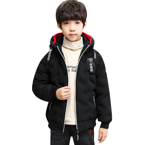 Dječja zimska jakna s kapuljačom i vezom