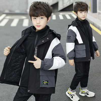 Gyerek szélálló kabát kapucnival és béléssel