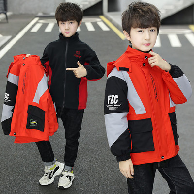 Gyerek szélálló kabát kapucnival és béléssel