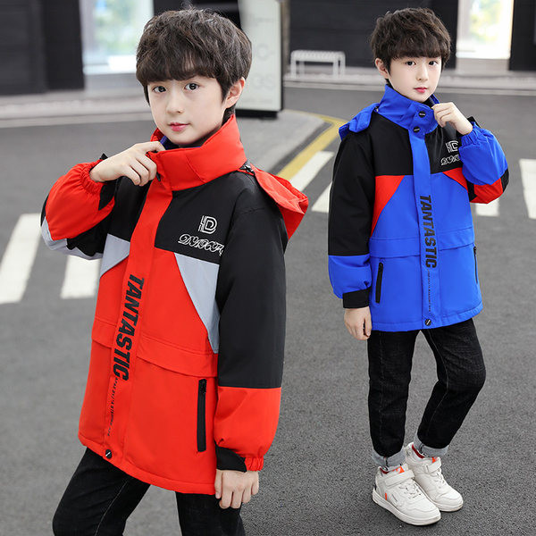 Gyerek szélálló kabát kapucnival és béléssel