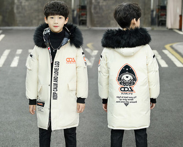 Uue mudeli kapuutsiga ja aplikatsiooniga laste talvejope