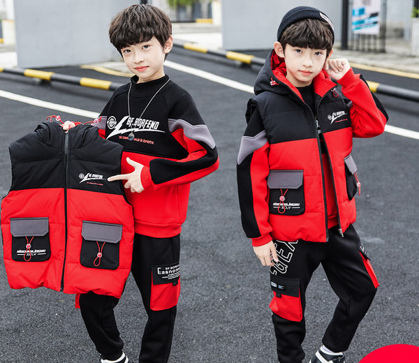 Három részből álló téli gyerekkészlet fiúknak