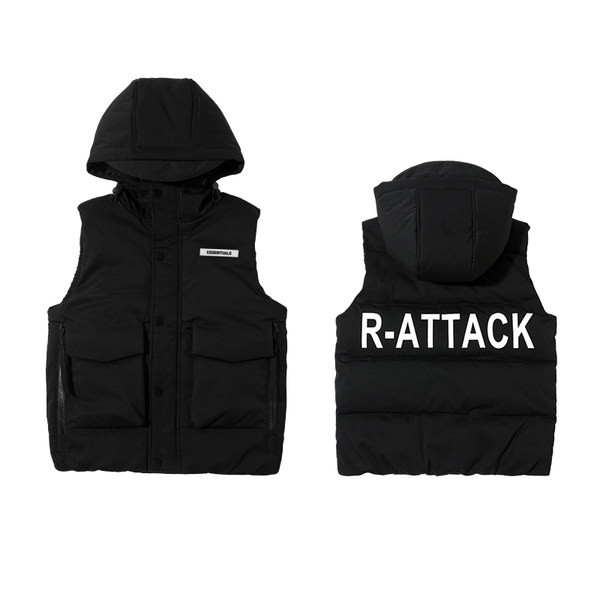 Gyermek téli mellény három színben felirattal