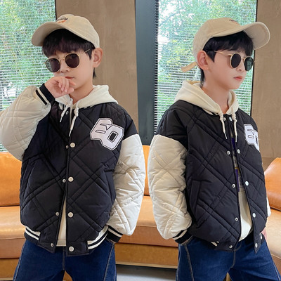 Gyermek őszi-téli kabát steppelt hatással