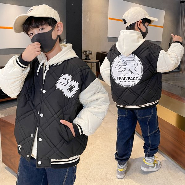 Gyermek őszi-téli kabát steppelt hatással