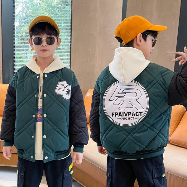 Gyermek őszi-téli kabát steppelt hatással