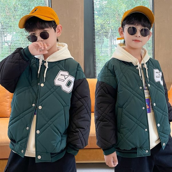 Gyermek őszi-téli kabát steppelt hatással