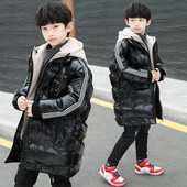 Debela zimska jakna s rubovima - srednje dužine