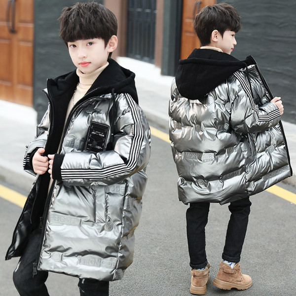 Debela zimska jakna s rubovima - srednje dužine