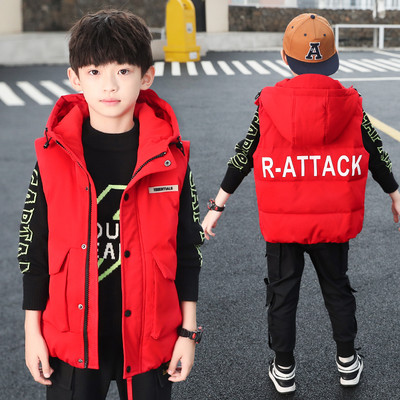 Fiúk mindennapi gyerekmellény zsebekkel