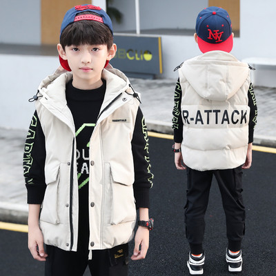 Fiúk mindennapi gyerekmellény zsebekkel