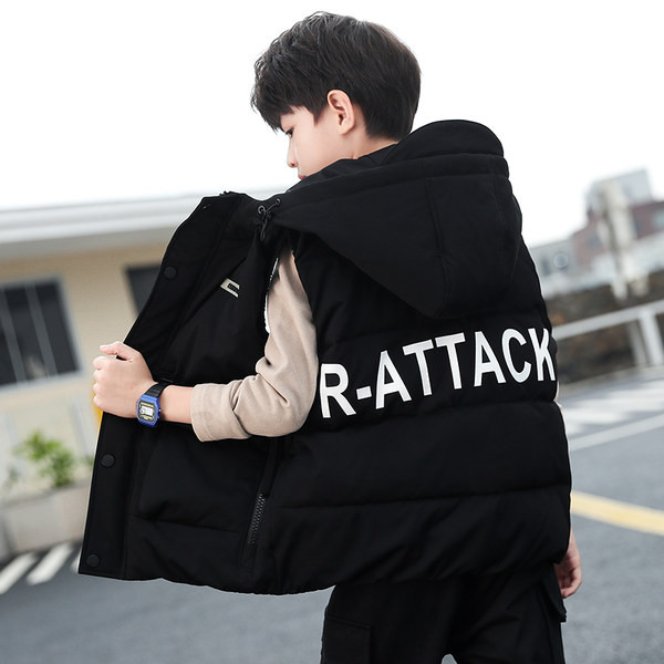 Fiúk mindennapi gyerekmellény zsebekkel