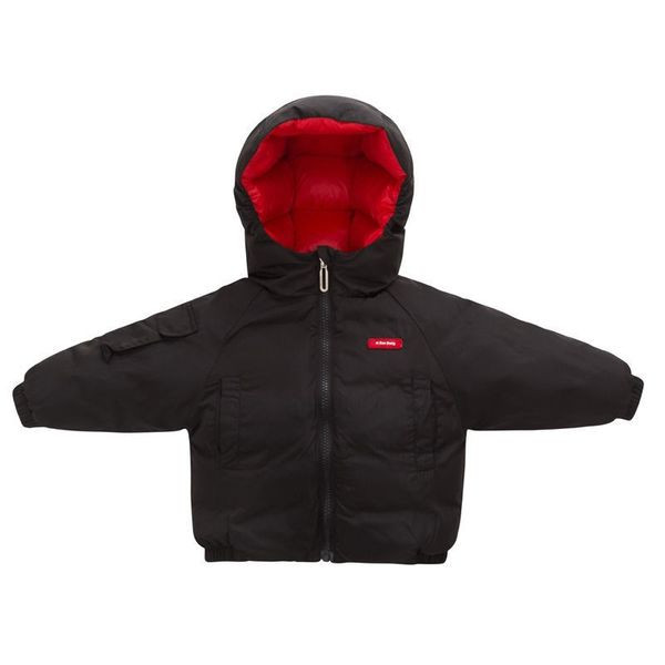 Tõmbluku ja kapuutsiga laste talvejope - mitut värvi