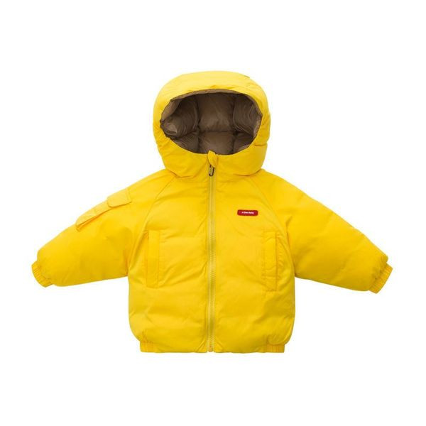 Tõmbluku ja kapuutsiga laste talvejope - mitut värvi