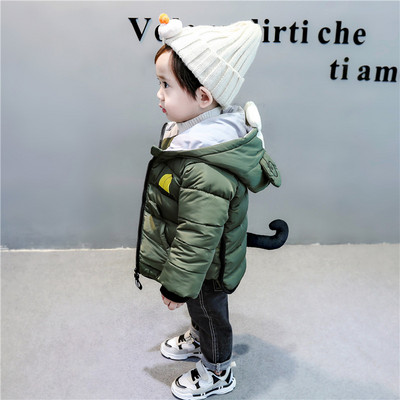 Ležerna dječja jakna s kapuljačom za dječake