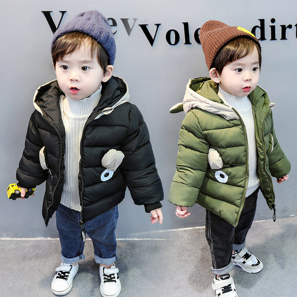 Ležerna dječja jakna s kapuljačom za dječake