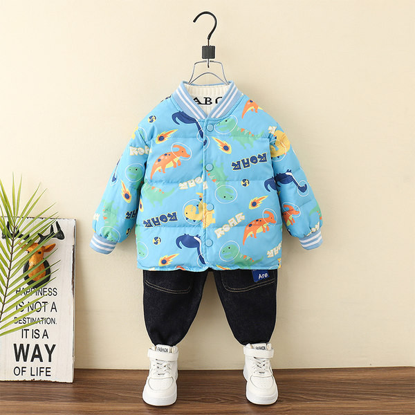 Gyerek színes kabát gombokkal