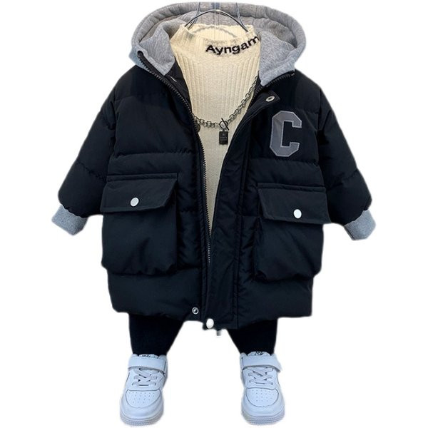 Soe kapuutsiga laste jope poistele