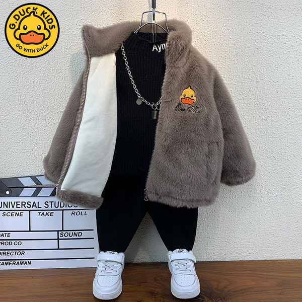 Gyermek tollkabát hímzéssel - alkalmas fiúknak vagy lányoknak