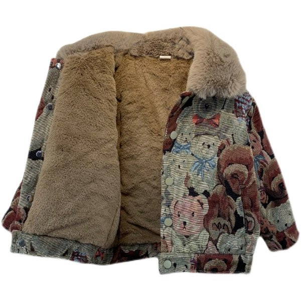 Színes gyerekkabát meleg béléssel