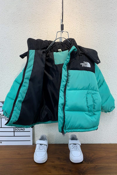 Meleg téli gyerek melegítő kapucnival