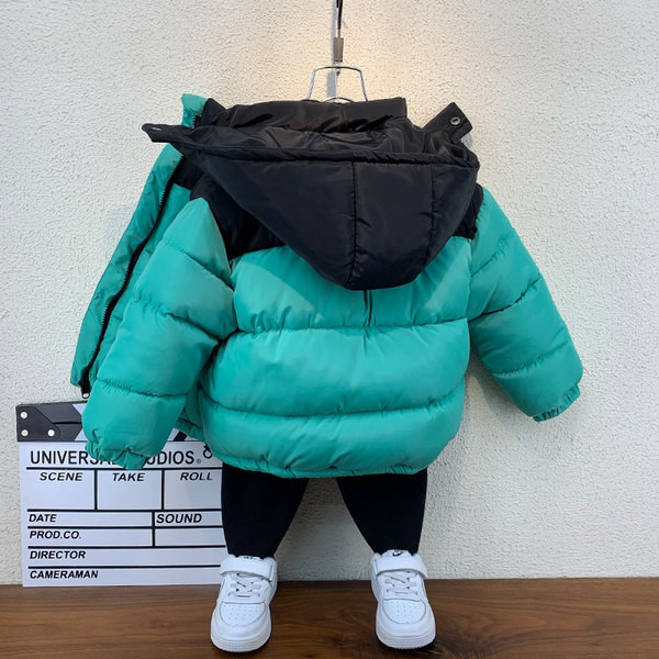 Meleg téli gyerek melegítő kapucnival