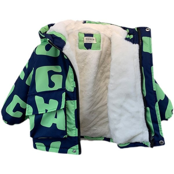 Színes gyerekkabát kapucnival és cipzárral fiúknak