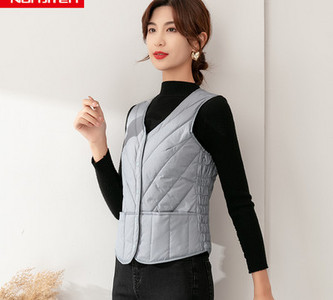 Testre szabott női mellény steppelt hatással