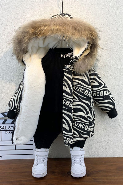 Poistele uus mudel kapuutsiga talvine lastejope