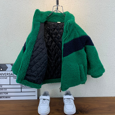 Gyermek tollkabát új modell zsebekkel fiúknak