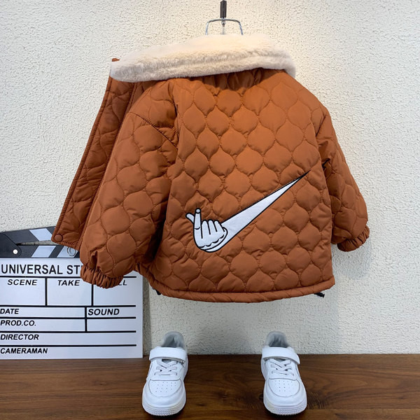 Napi gyermekkabát meleg béléssel és cipzárral