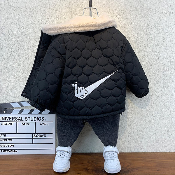 Napi gyermekkabát meleg béléssel és cipzárral