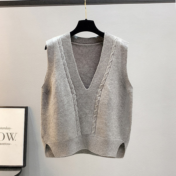 Naiste vabaaja vest spits-kaelusega - sobib talveks